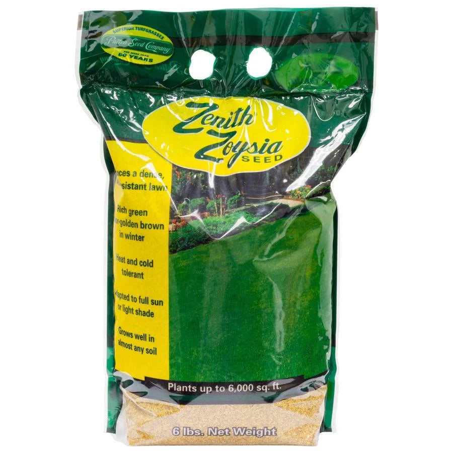 Zenith Zoysia Grass Seed 6 lb – Shade Tolerant, Heat & Drought Resistant Turfgrass