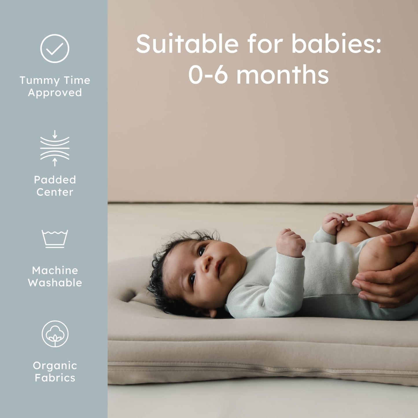 SNUGGLE ME Baby Lounger Curve - Organic Cotton Infant Nest