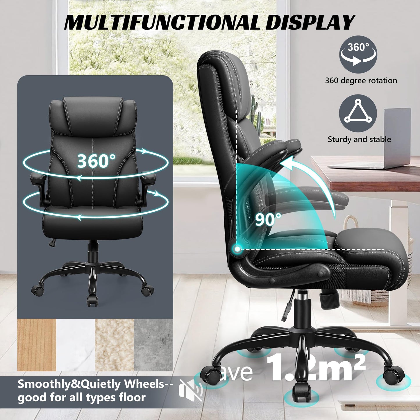 HEROSET Ergonomic Big and Tall Executive Office Chair