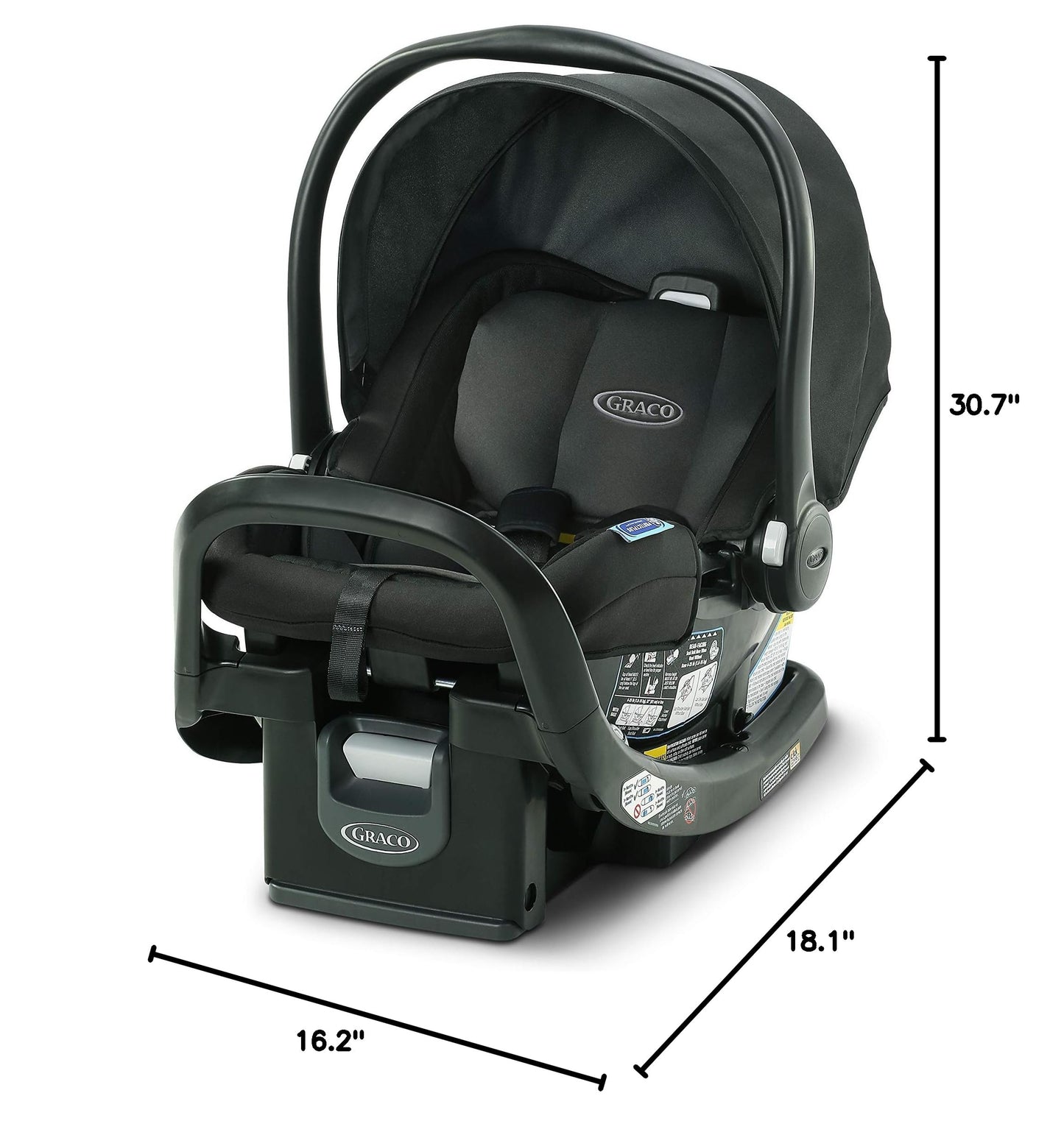 GRACO SnugRide SnugFit Infant Car Seat with Anti-Rebound Bar