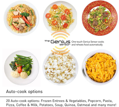 Panasonic NN-SN966S 2.2 Cu. Ft. 1250W Stainless Steel Microwave Oven with Inverter & Genius Sensor, Countertop/Built-In