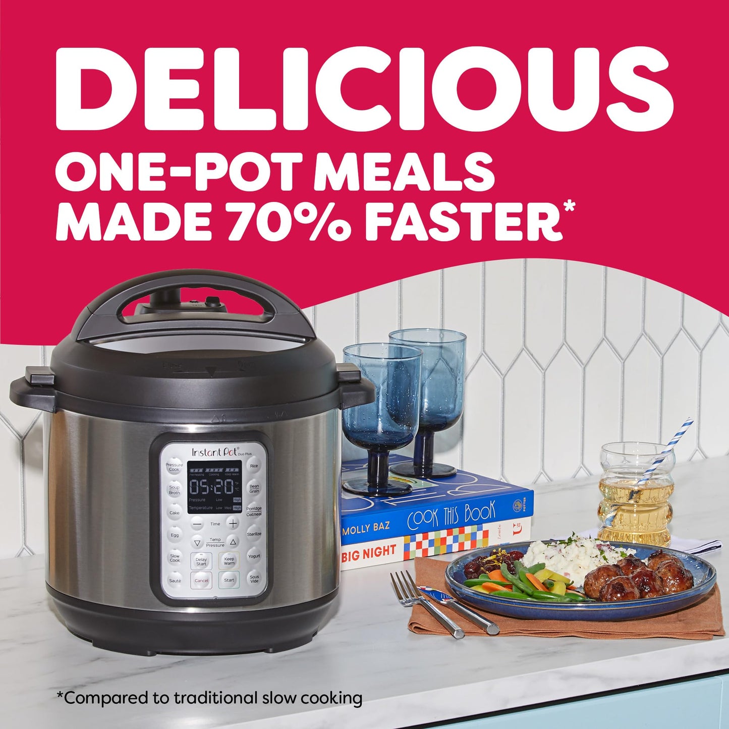 INSTANT POT Duo Plus 9-in-1 Multicooker with App & Recipes