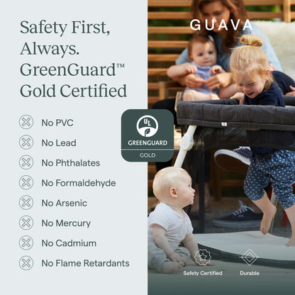 GUAVA FAMILY Travel Crib - Portable Baby Bed with Backpack Design