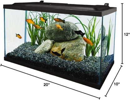 Complete LED Aquarium 55 Gallons, Includes LED Lighting, Filtration, Heater and Accessories