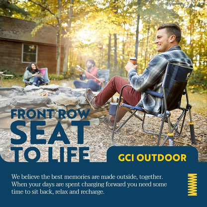 GCI OUTDOOR Freestyle Rocker Camping Chair - Portable Folding Design