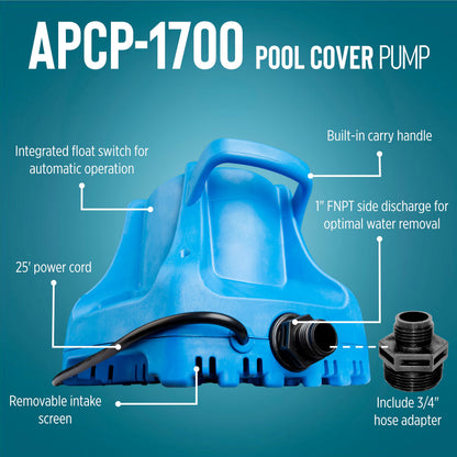 LITTLE GIANT APCP-1700 Automatic Submersible Pool Cover Pump