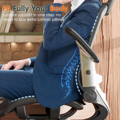 GABRYLLY Ergonomic High Back Office Chair with Headrest