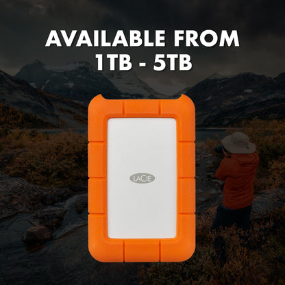 LACIE Rugged 5TB Portable External HDD - USB 3.0/2.0