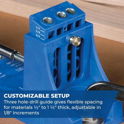 KREG K4 Pocket Hole Jig - Adjustable Drill Guides for Strong Joints