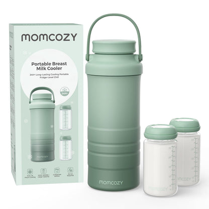 MOMCOZY 22oz Portable Breast Milk Cooler with 24-Hour Chill