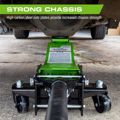 Tools 3 Ton (6,000 lbs.) Steel Floor Jack Quick Rise Dual Piston Pump Low Profile, Car Jack, Truck Jack, Service Jack, Farm Jack (A20002_A20003)