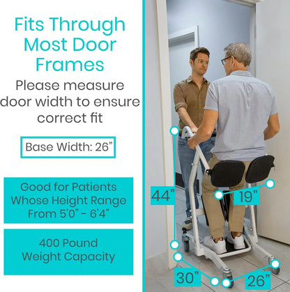 Vive Sit-to-Stand Patient Lift, Elderly Transfer Aid