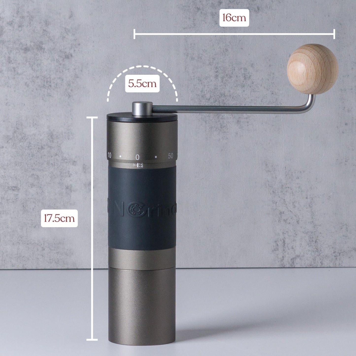 KINGRINDER K6 Manual Hand Coffee Grinder - Stainless Steel Burr Mill