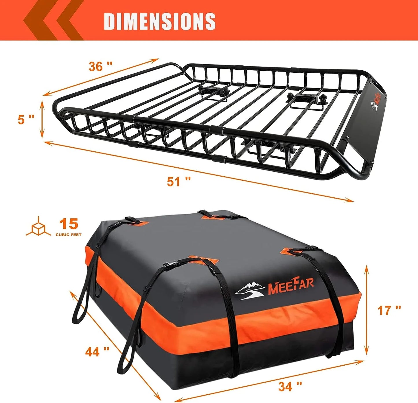 Folding hitch mounted cargo basket 60" With hook stabilizer, net and straps