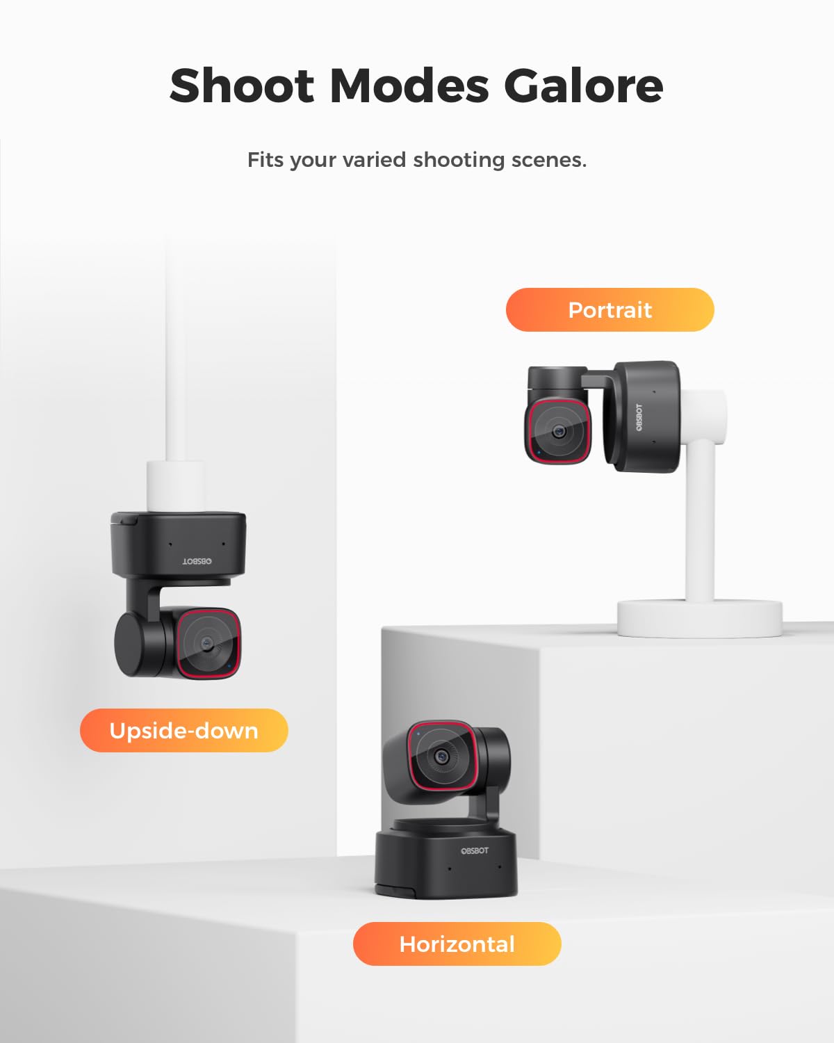 OBSBOT Tiny 2 Lite 4K Webcam - AI Tracking & Gesture Control