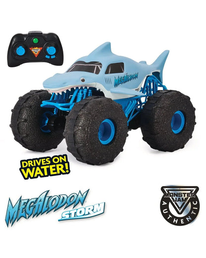 Monster Jam Official Megalodon Storm All Terrain Remote Control Monster Truck