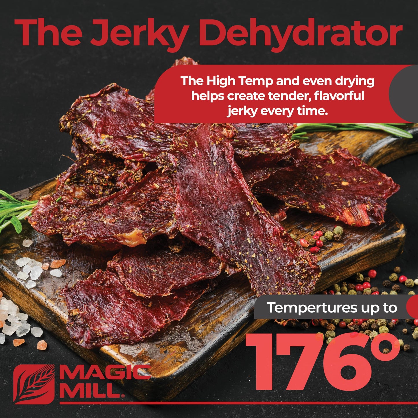 MAGIC MILL Pro Food Dehydrator Machine | 600W, 7 Trays, Timer