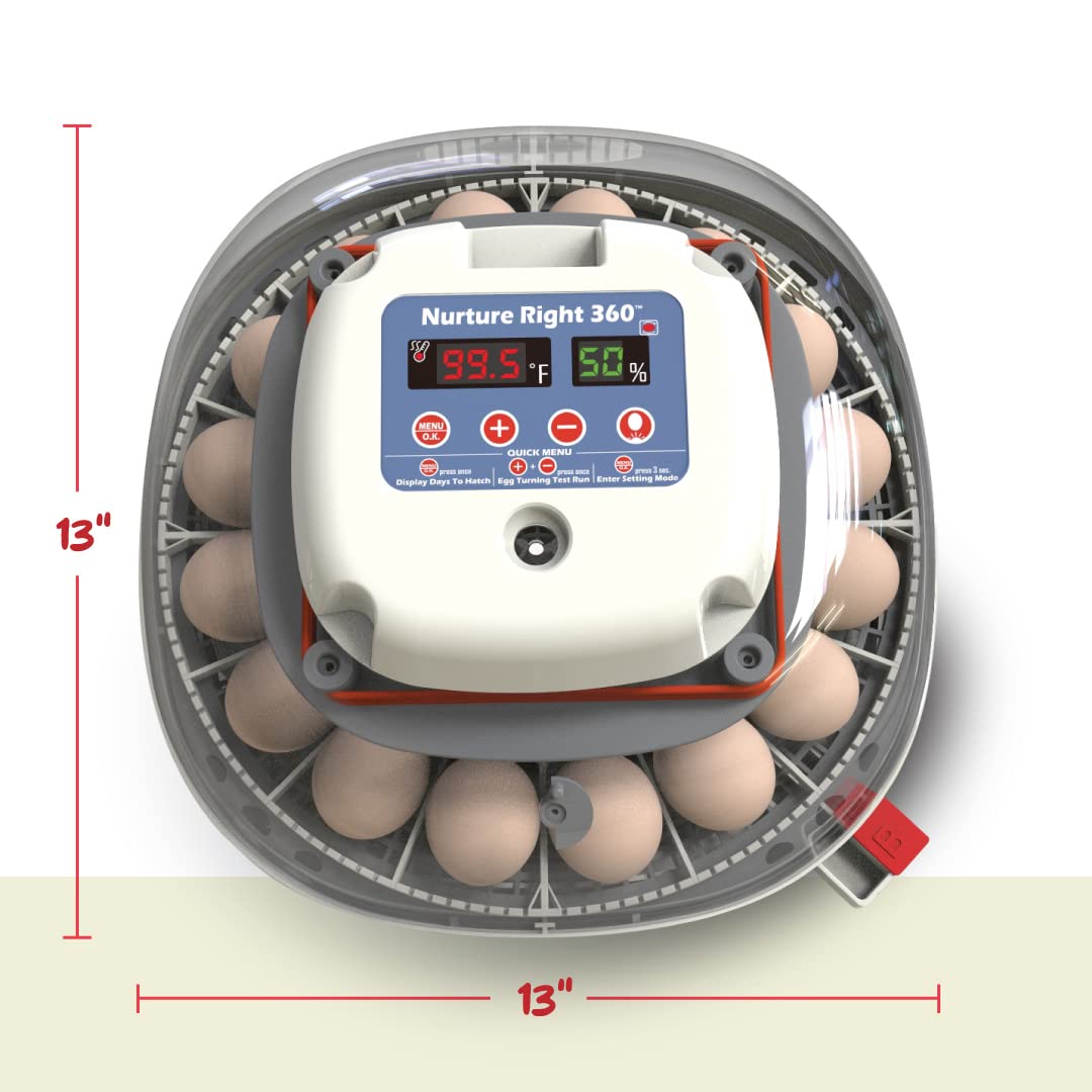 HARRIS FARMS Nurture Right Egg Incubator for Hatching Chickens