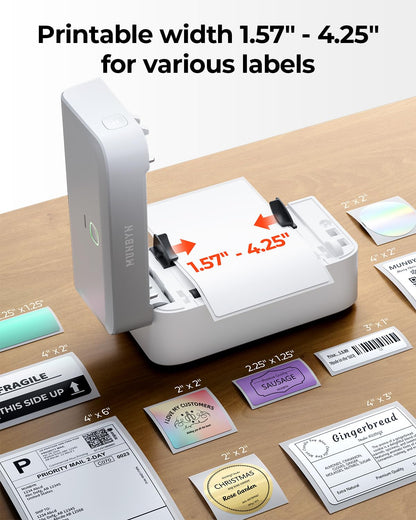 MUNBYN Bluetooth Thermal Label Printer RW403B - 4x6 Wireless