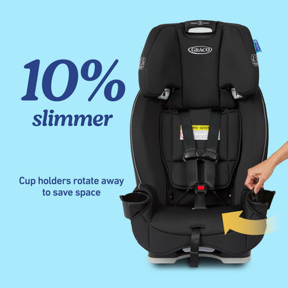 GRACO Slimfit 3 in 1 Convertible Car Seat - Space-Saving Comfort