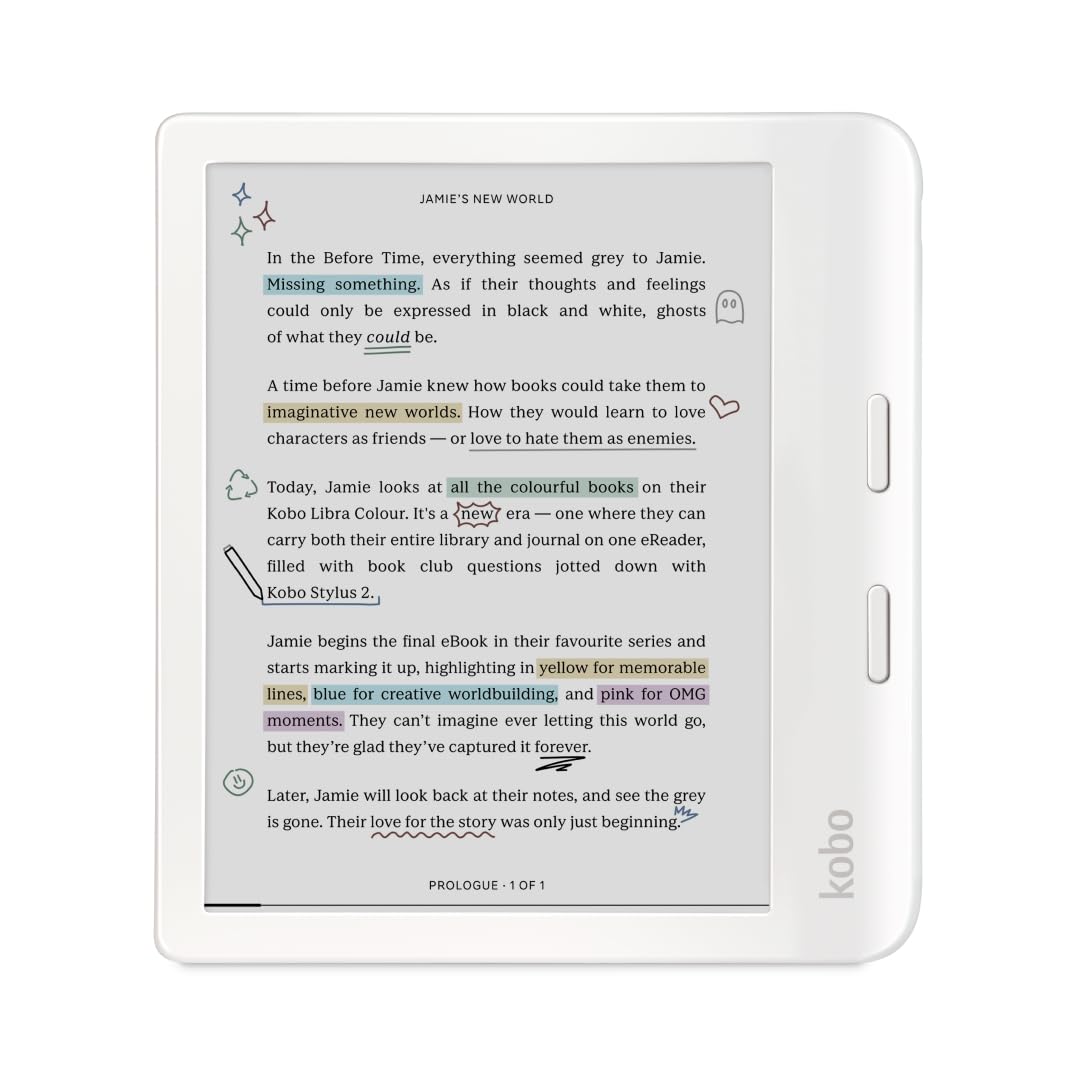 KOBO Libra Colour eReader | 7" Glare-Free Display