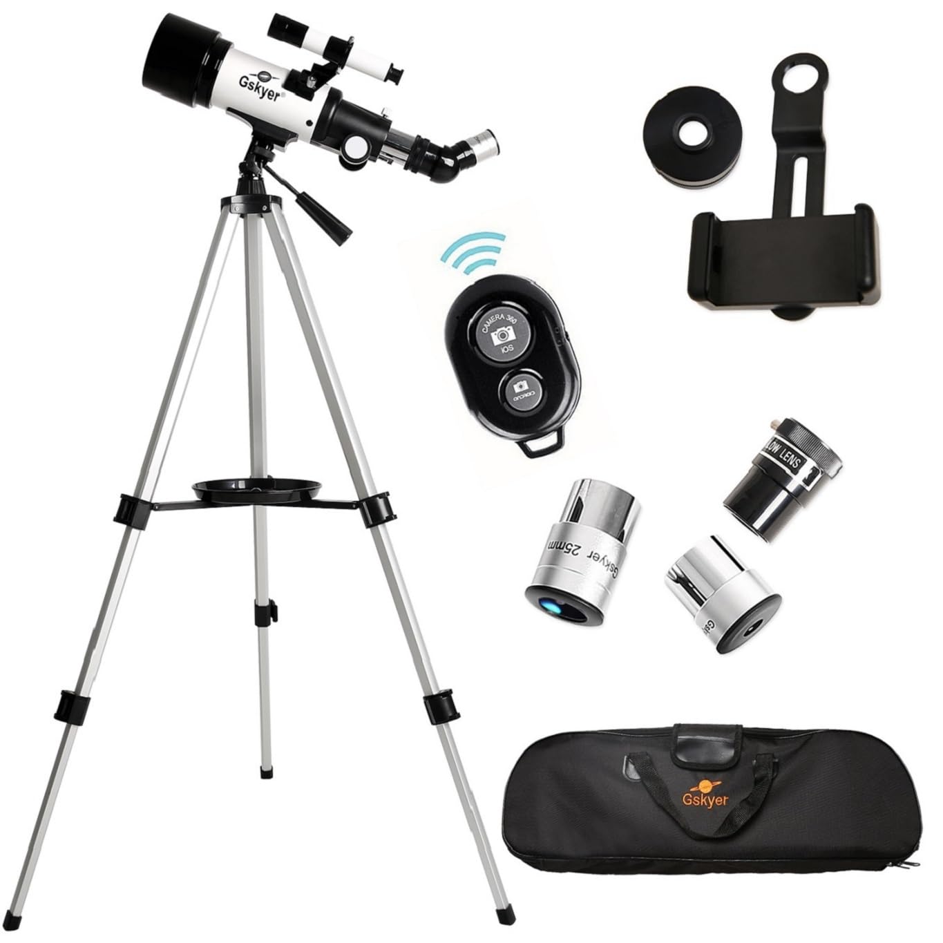 GSKYER 70mm Aperture 400mm AZ Mount Astronomical Telescope