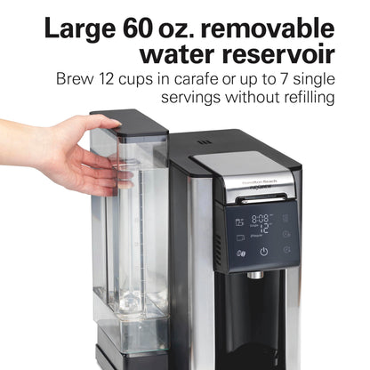 HAMILTON BEACH FlexBrew 5-in-1 Programmable Coffee Maker, Black