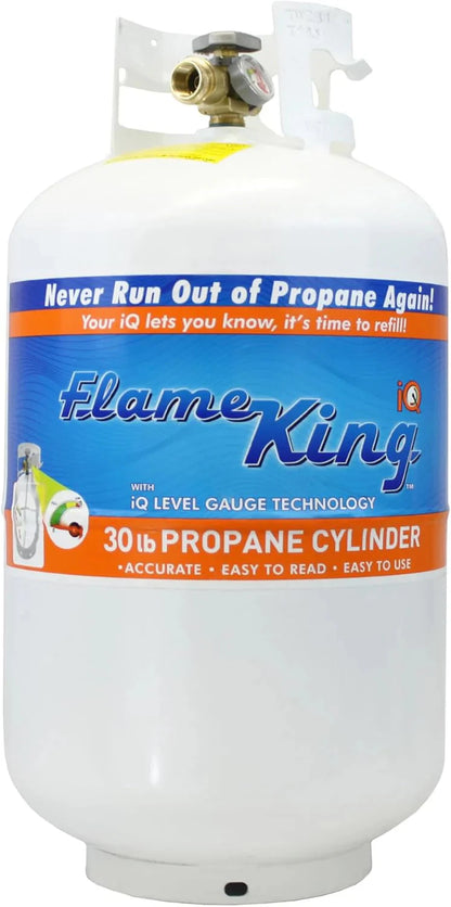 Pound Steel Propane Tank Cylinder with OPD Valve and Built-in Gauge, 20 lb Vertical-Flame King