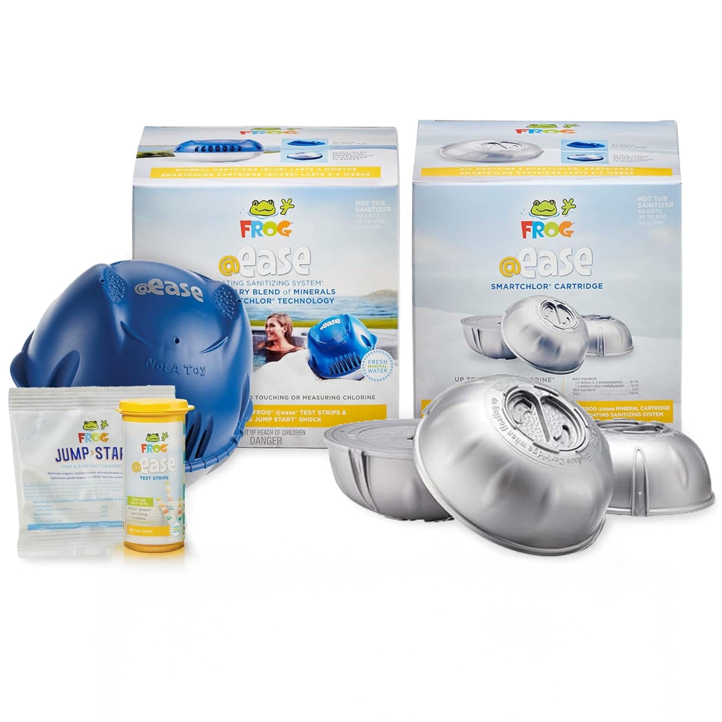 FROG @Ease Floating System for Hot Tubs - Smart Chlorine Sanitizer