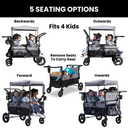 Delta Children's Jeep Wrangler Deluxe 4-Seater Stroller Wagon