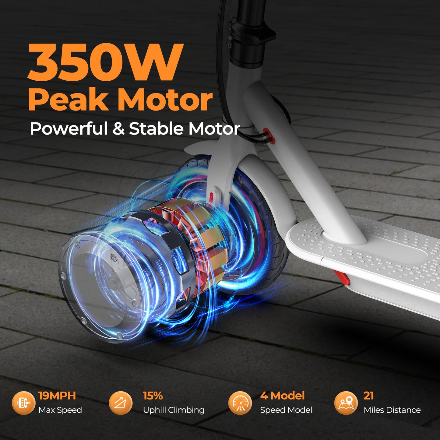 MAXSHOT Electric Scooter with Various Tire Sizes and Speeds