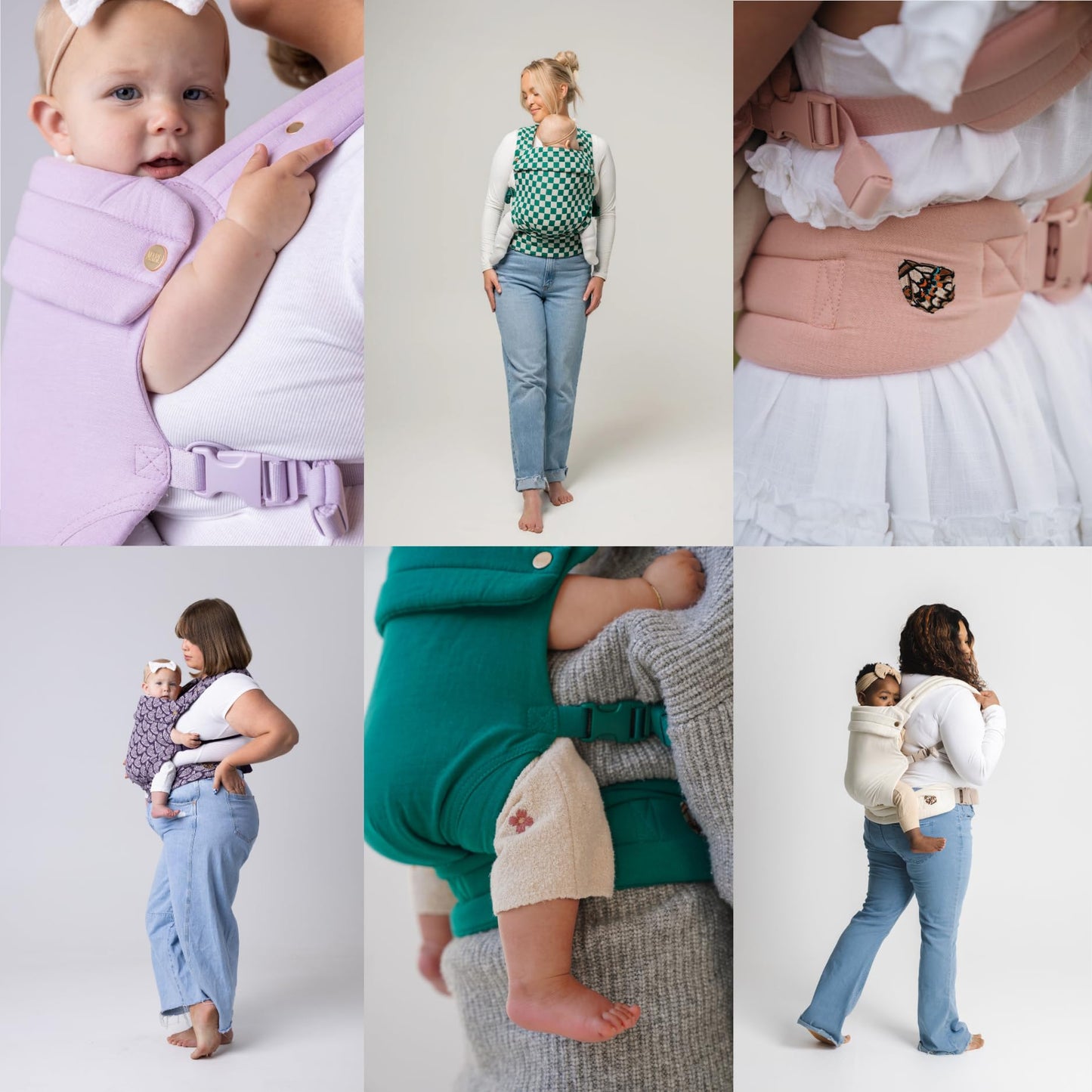 MABĒ Monarch Ergonomic Baby Carrier - Soft Structured Houndstooth