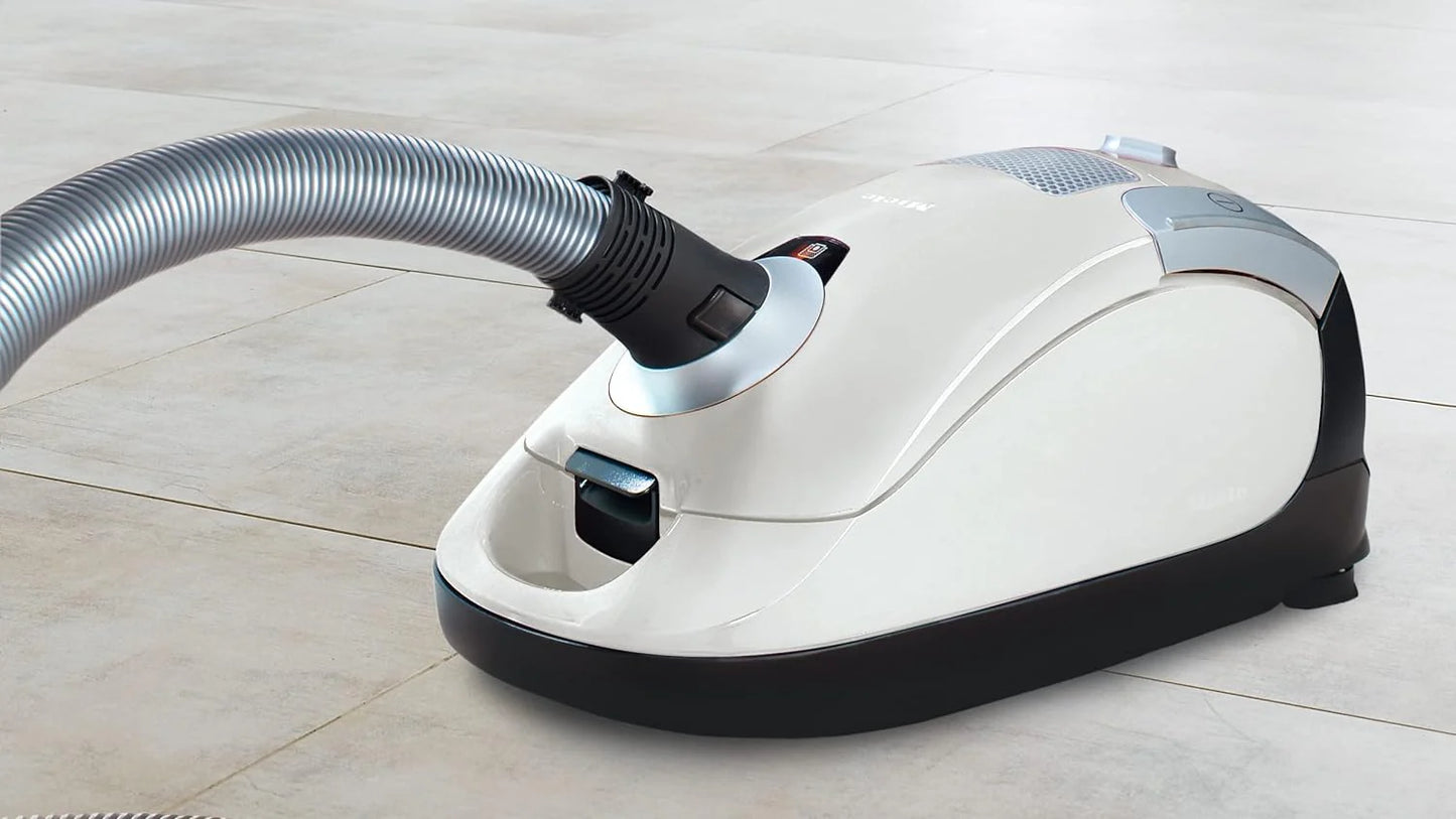 Pure Suction Powerline Canister Vacuum Cleaner, Lotus White