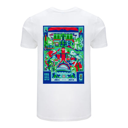 FIFA World Cup 2026™ Monterrey Poster White T-Shirt ENG - Unisex