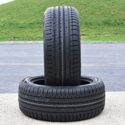 One set of 4(4)255/35R20 ZR 97Y XL A/S performance tires for: 2007-10 Mercedes-Benz S550 4Matic, 2017-18 Audi Q3 Technik