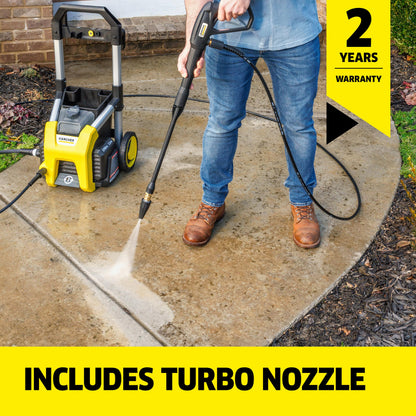 KÄRCHER K1700 Pressure Washer with 3 Nozzles & Detergent Tank