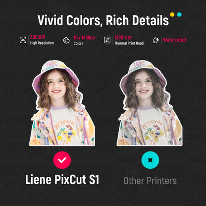 LIENE PixCut S1 Color Sticker Printer & Cutting Machine
