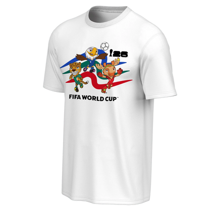 FIFA World Cup 2026™ Mascot Crew White T-Shirt - Unisex
