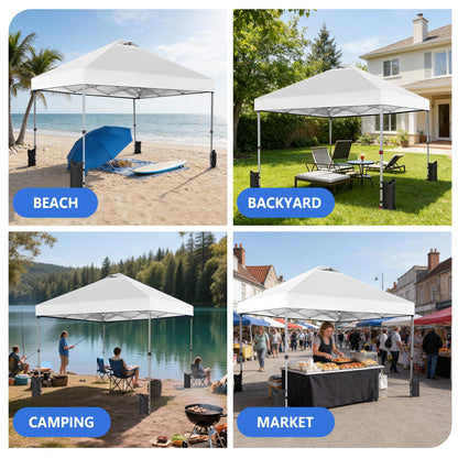 OLIXIS 10x10ft Heavy Duty Pop Up Canopy Tent for Events