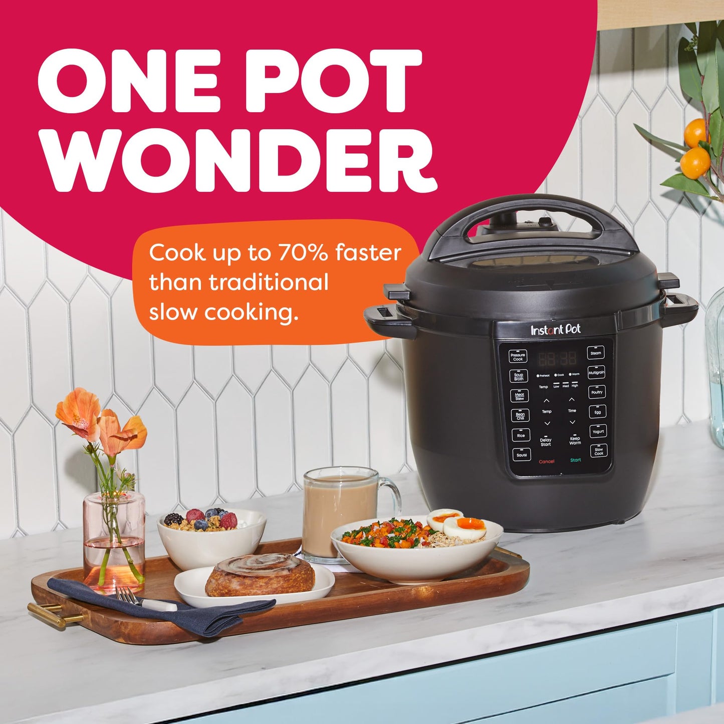 INSTANT POT 6QT RIO 7-in-1 Multi-Cooker and Pressure Cooker