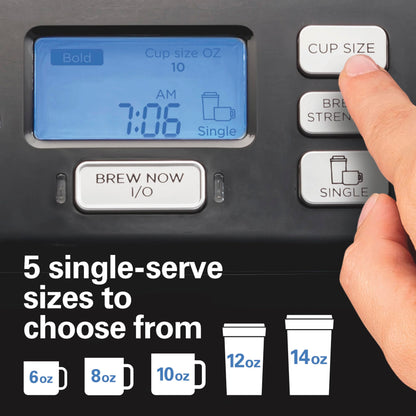 HAMILTON BEACH FlexBrew Trio Coffee Maker - K-Cup & Ground Compatible
