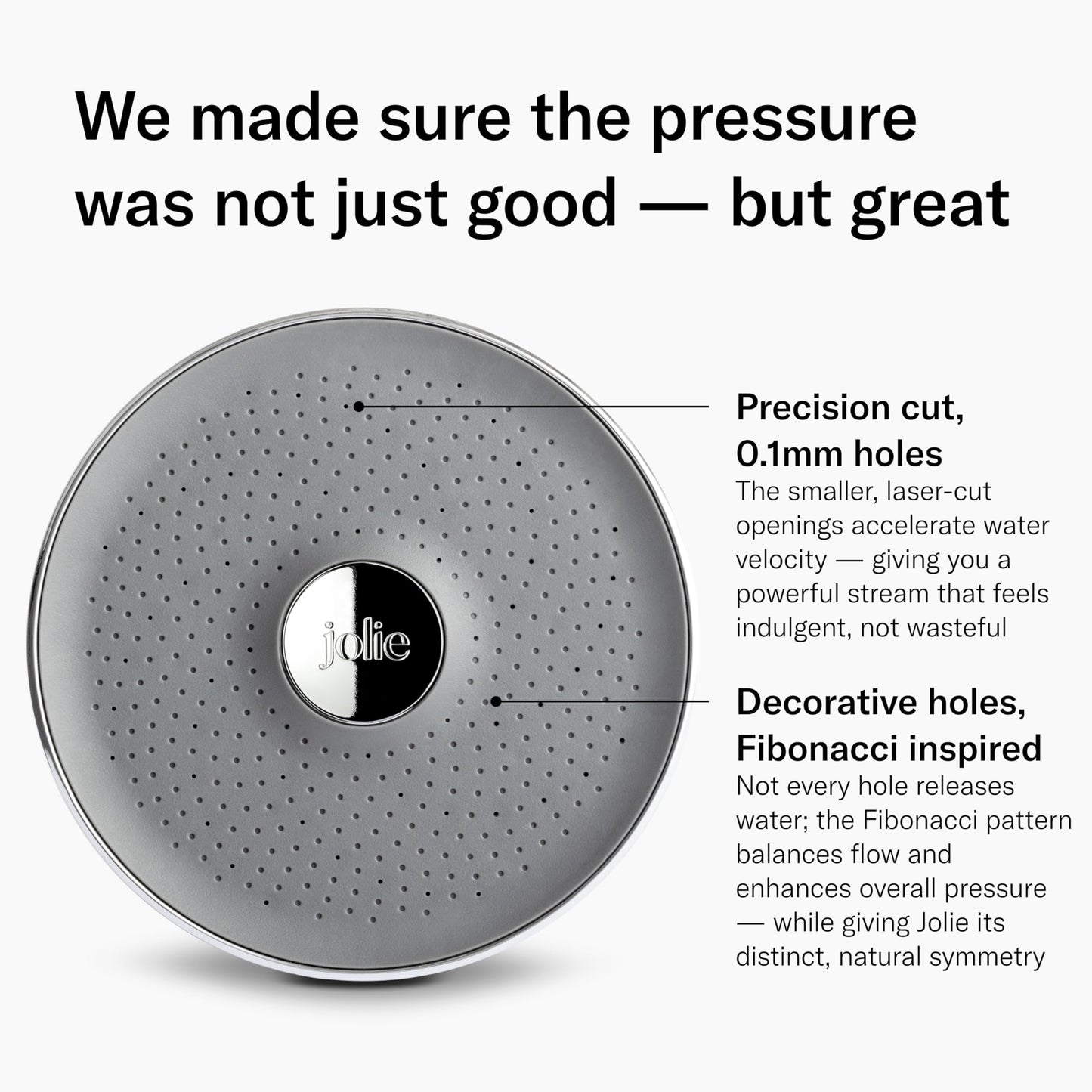 JOLIE SKIN COMPANY Jolie Filtered Showerhead - High Pressure Shower Filter