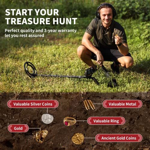 ULHUND Upgraded Metal Detectors for Adults-Professional Higher Accuracy and Sensitivity 9 Gold Detector