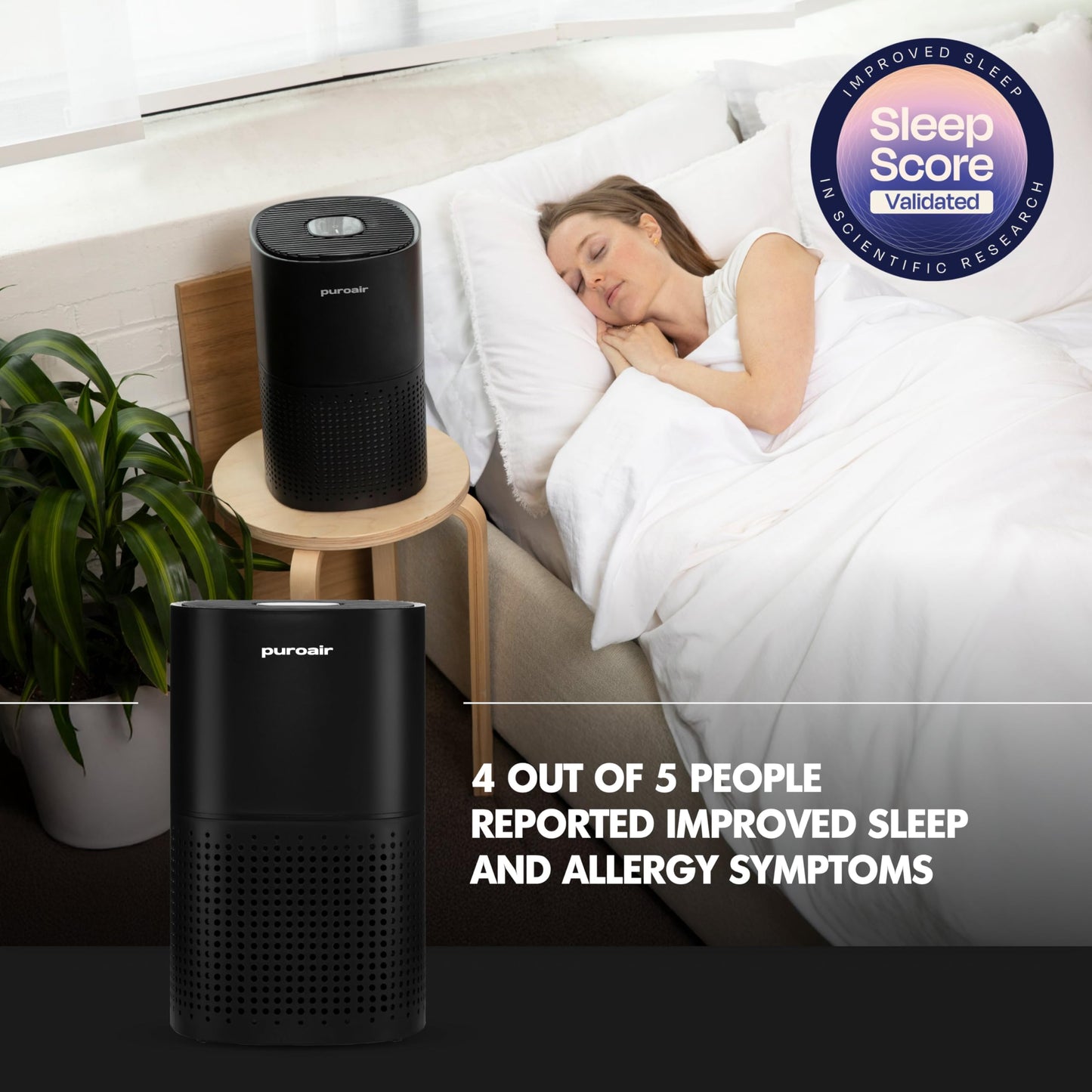PUROAIR 240 HEPA Air Purifiers for Large Rooms - 2 Pack