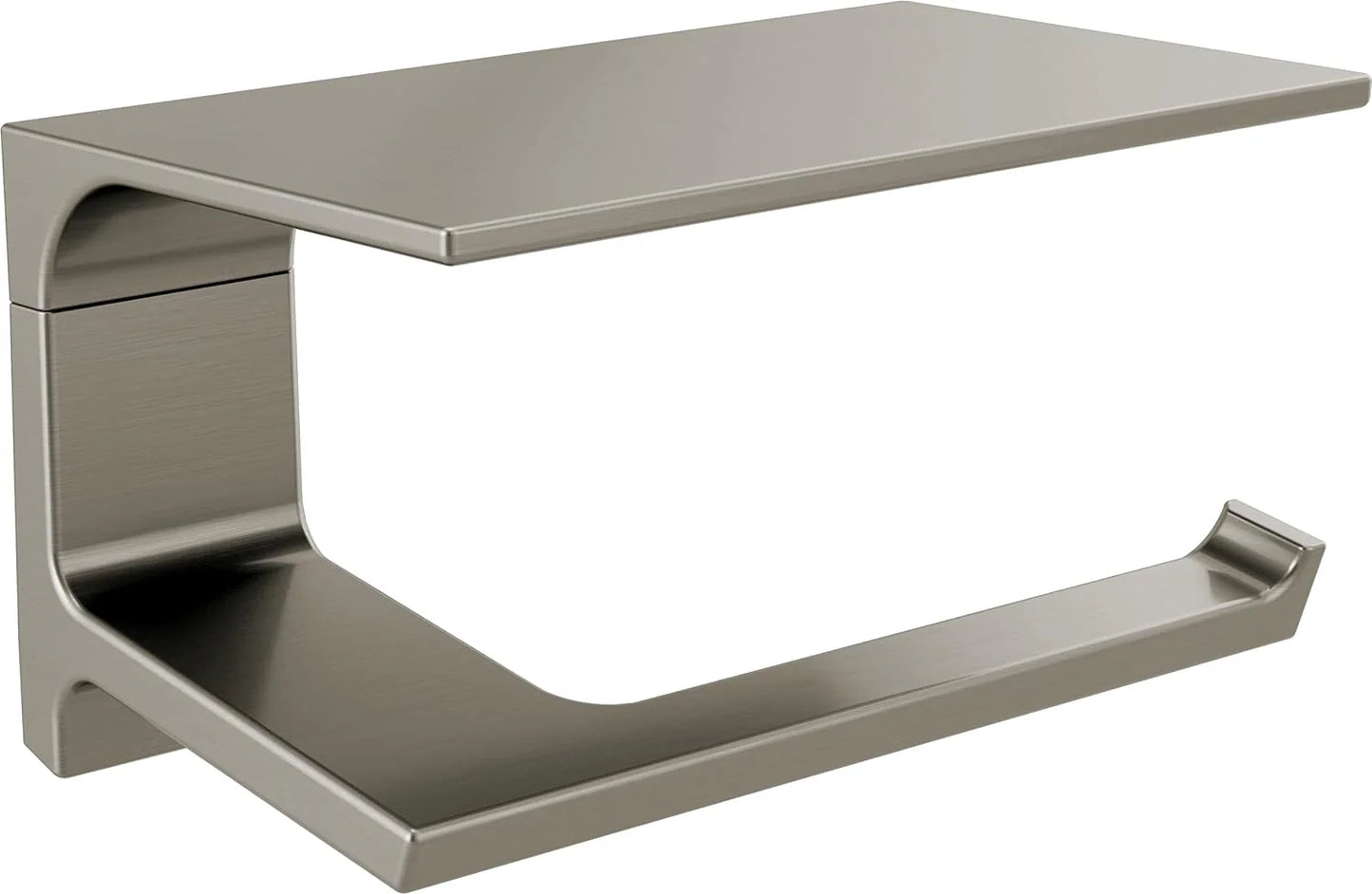 Pivotal Toilet Paper Holder With Shelf, Polished Nickel, Bathroom Accessories, 79956-PN