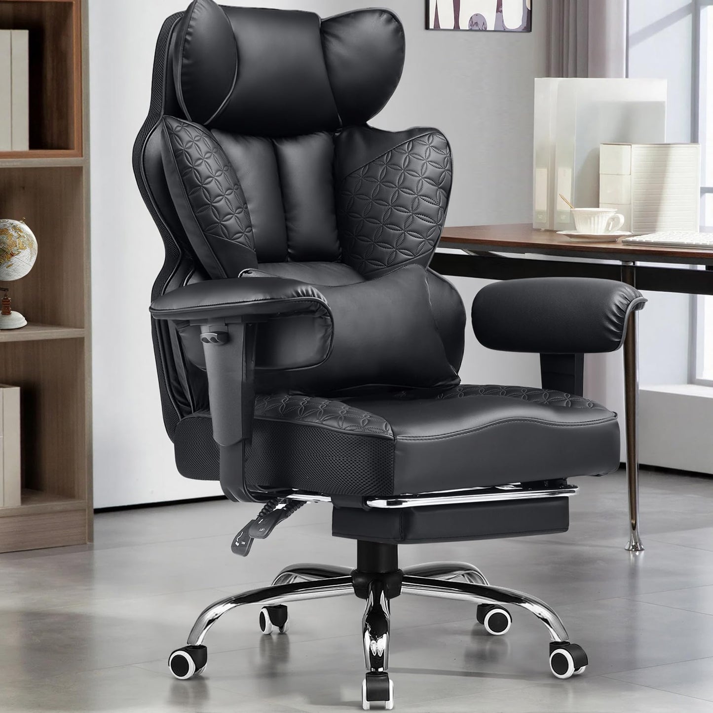 GTPLAYER Big and Tall Gaming Chair 400lbs with Ergonomic Support