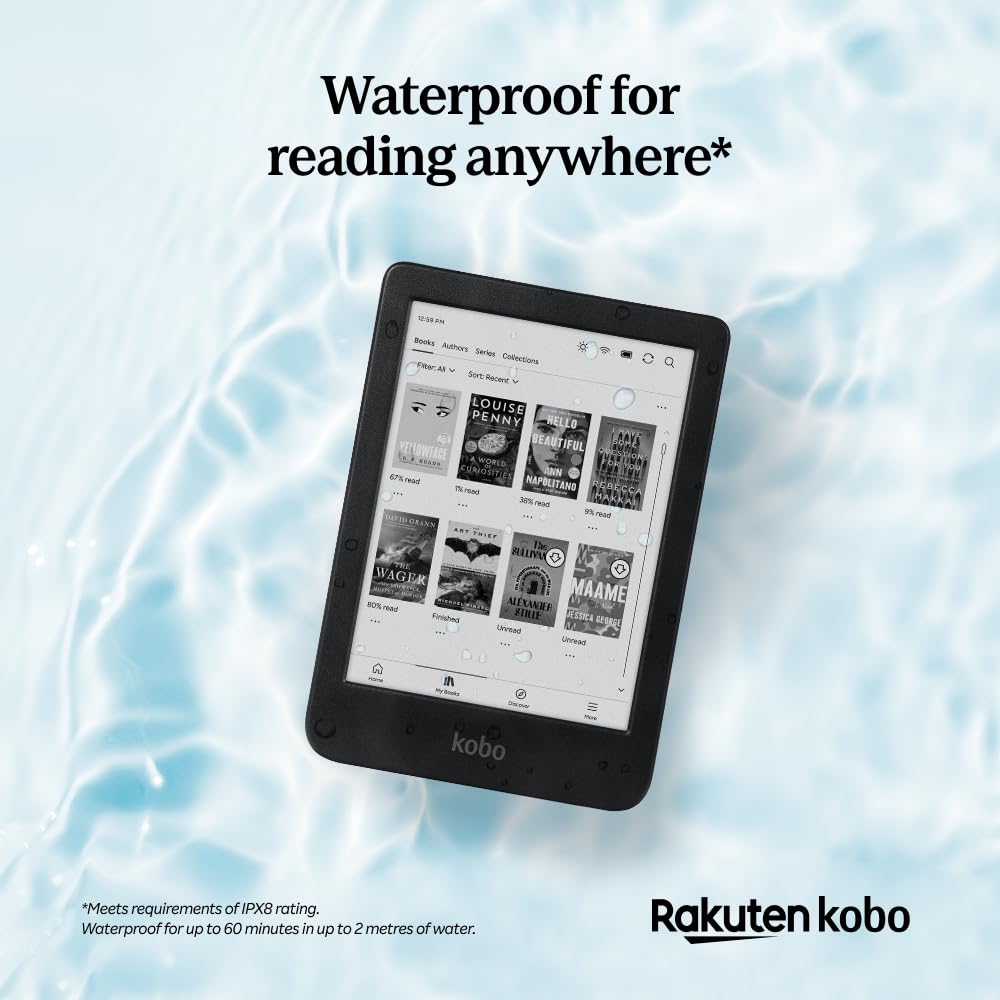 KOBO Clara BW eReader | 6" Touchscreen | Waterproof | 16GB