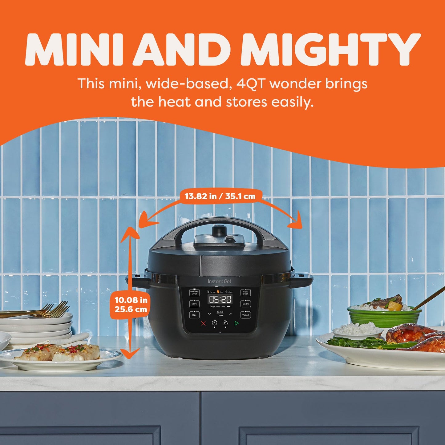 INSTANT POT 4QT RIO Mini 7-in-1 Multi-Cooker & Pressure Cooker