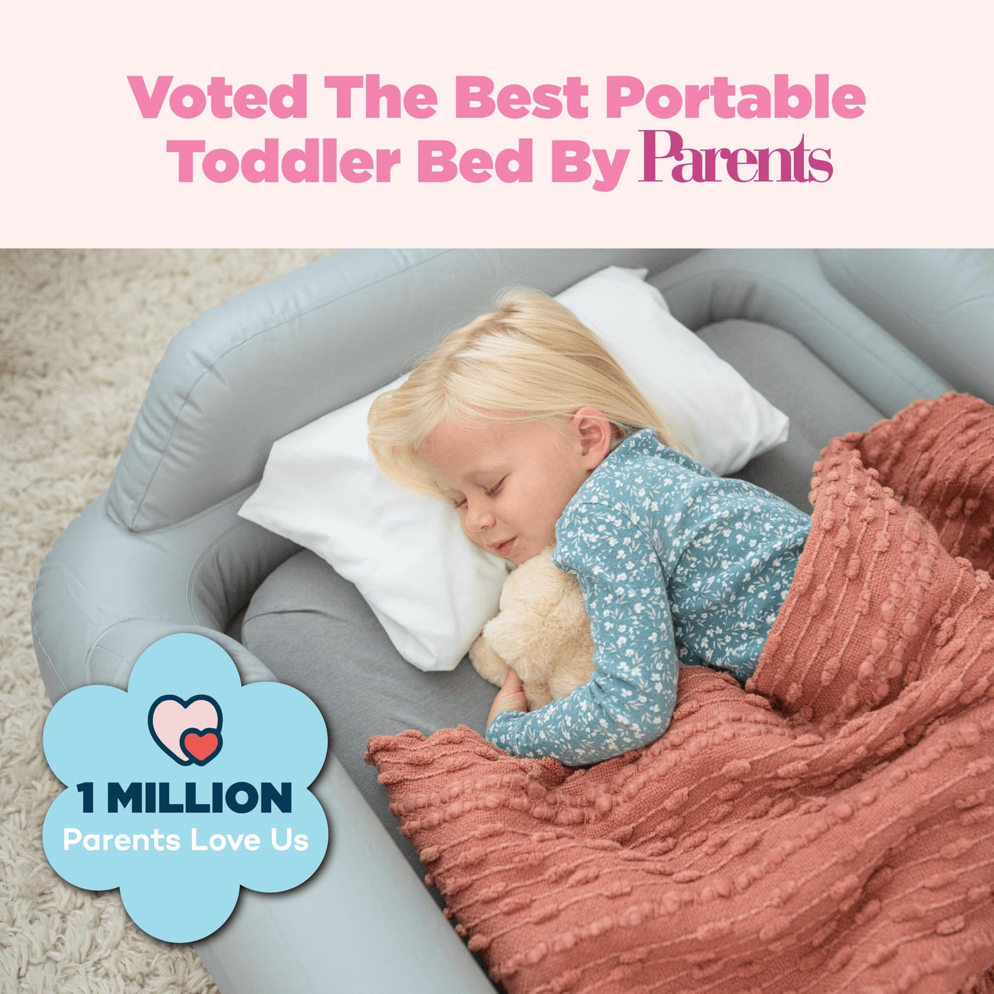 SLUMBERPOD SlumberTot Inflatable Toddler Travel Bed - Portable Air Mattress