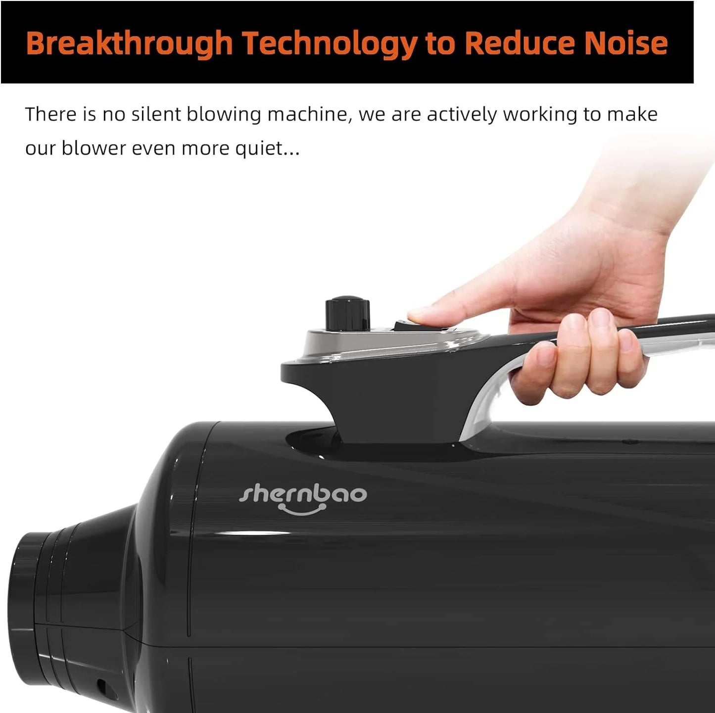 Dog Dryer High Velocity Professional Dog Pet Grooming Hair Drying Force Dryer Blower 6.0HP (DHD-2400T) (6.0HP, Jet Black)